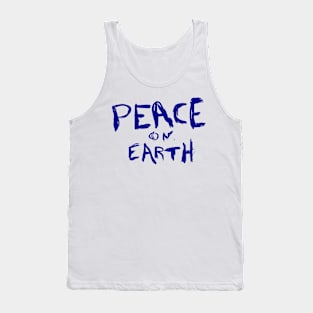 Peace and Earth Handwritten Sign Tank Top